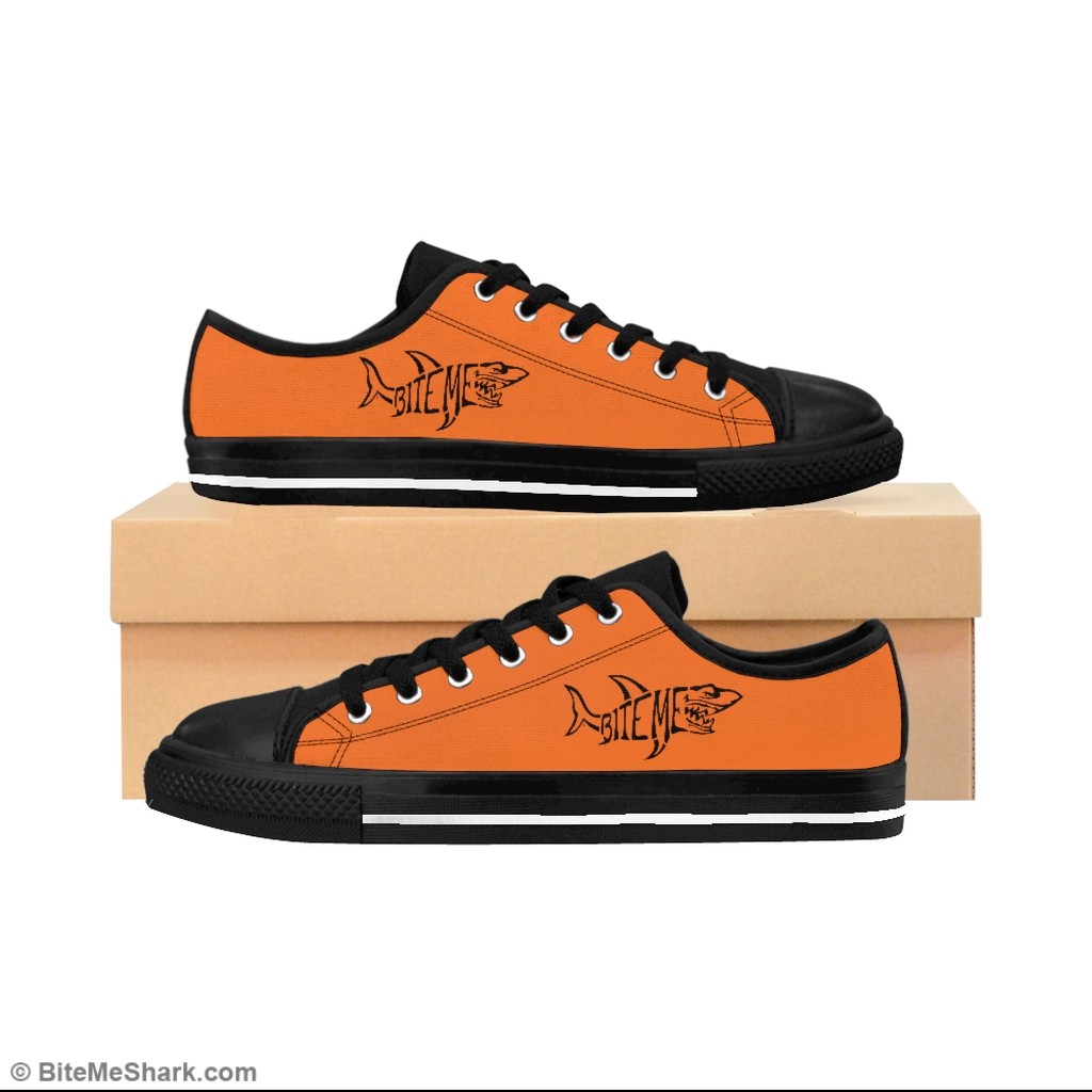 orange and black mens sneakers